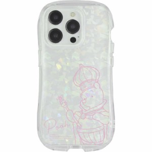 グルマンディーズ　iPhone 15 Pro CRYSTAL CLEAR CASE Disney プーさん　DNG-183PO