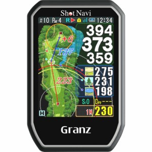 ショットナビ　ハンディタイプ GPSゴルフナビ ショットナビ グランツ Shot Navi Granz(43.8×67.5×14mm/ブラック) GRANZ BK　Granz-BK