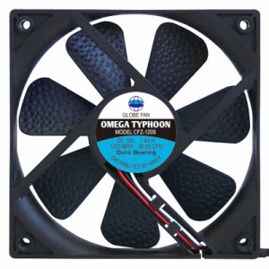 アイネックス　ケースファン［120mm / 1300RPM］ Omega Typhoon 120mm 超静音タイプ　CFZ-120SB