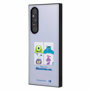 INGREM　Xperia 1 V 『ピクサーキャラクター』耐衝撃ハイブリッドケース モンスターズ・インク 集合　IQDXP1M5K3TBMI6