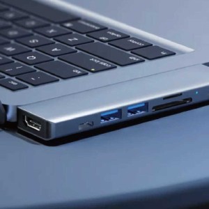 グローチャー　マルチドック Gloture GeeHubX1 MacBookPro用 (4K HDMI/PowerDelivery/USB-C・USB-A 2ポート/USBハブ/SD/Micro SD) 　GeeH