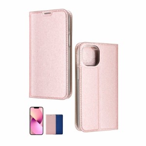 SHIZUKAWILL　iPhone13 mini スリム 手帳型 スマホケース Rose Pink ピンク色　APIP13MSLROPI