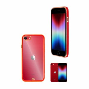 SHIZUKAWILL　iPhone SE(第3/2世代) 8/7 サイドメッキ加工 クリアケース　APIPSE2CL2RE