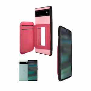 SHIZUKAWILL　Google Pixel 6a ケース Ayna アイナ 鏡付ケース スマホケース Pink ピンク　GOPI6AAYPI