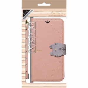 ナチュラルデザイン　らくらくスマートフォンme F-01L専用手帳型ケース Cocotte Pink Beige　RKFCOT03(PKヘ