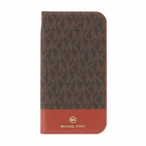 マイケルコース　Case Bicolor with Tassel Charm for iPhone 2021(6.7inch) [ Brown/Red ]　MKBCBRDFLIP2167