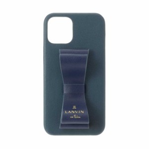 ランバン　Slim Wrap Case Stand & Ring Ribbon 2-Tone for iPhone 13 [ Navy/Vintage Blue ] LANVIN en Bleu　LBR2NVVWPIP2161