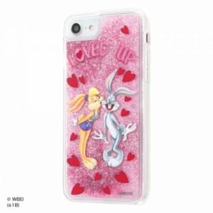 INGREM　iPhone SE 第2世代 / 8/ 7 グリッターケース ラメ バッグス・バニー LOVE　IJ-WP76LG1P/LN002