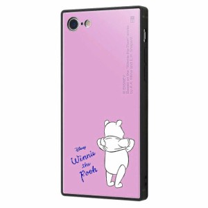 INGREM　iPhone SE(第3/2世代)/ 8 / 7 『ディズニーキャラクター』 耐衝撃ケース KAKU トリプルハイブリッド / プーさん パープル　IQ-DP