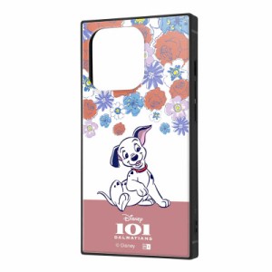 INGREM　iPhone 14 Pro 『ディズニーキャラクター』耐衝撃ハイブリッドケース 子犬 フラワー　IQ-DP37K3TB/DL2