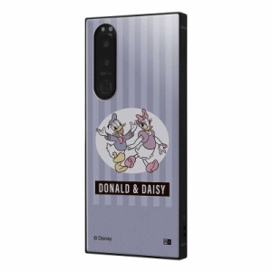 INGREM　Xperia 5 III『ディズニー』ハイブリッドケース ドナルド＆デイジー 80年代　IQDXP5M3K3TBDDD1