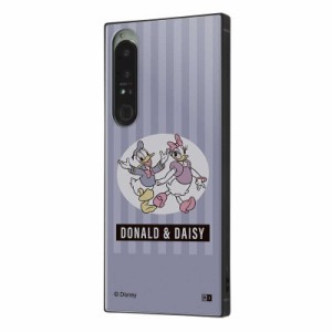 INGREM　Xperia 1 IV『ディズニー』ハイブリッドケース ドナルド＆デイジー 80年代　IQDXP1M4K3TBDDD1