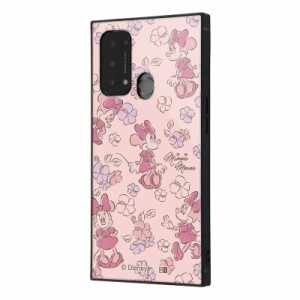 INGREM　OPPO Reno5 A 『ディズニーキャラクター』 耐衝撃ハイブリッドケース KAKU ミニーマウスとお花の総柄　IQDOPR5AK3TBMN21