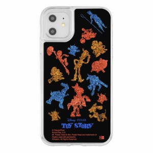 INGREM　iPhone 11 / XR 『ピクサーキャラクター』ラメ グリッターケース トイ・ストーリー シルエット総柄　IJDP21LG1STY13