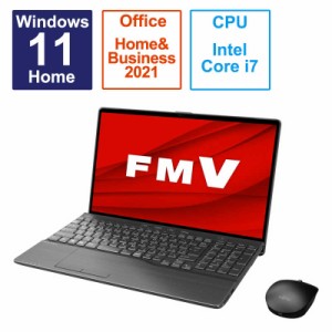 富士通　FUJITSU　ノートパソコン FMV LIFEBOOK AH77/H2 ブライトブラック [15.6型 /Win11 Home /Core i7 /メモリ：16GB /SSD：512GB /Of