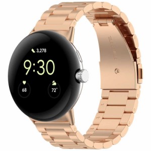 アイキューラボ　Google Pixel Watch ステレンスバンド ローズゴールド　IQPWSTROG