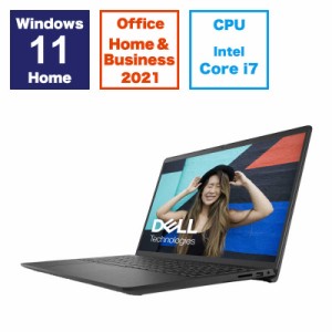 DELL　デル　ノートパソコン ［15.6型 /Windows11 Home /intel Core i7 /メモリ：16GB /SSD：512GB］ カーボンブラック　NI375-EHHBBC