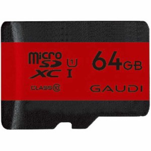 GAUDI　microSDXCカード (Class10/64GB)　GMSDXCU1A64G