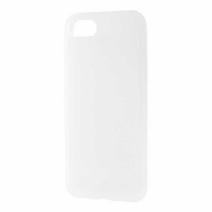 レイアウト　iPhone SE 第2世代 4.7インチ/8/7 シリコン シルキータッチ ホワイト　RT-P24C1/W