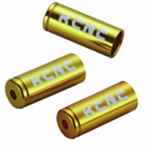 KCNC　ケーブルパーツ ハウジングエンドキャップ 5mm 10PCS　220619 ゴｰルド