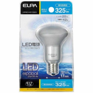 ELPA　LED電球 ミニレフ形 LEDエルパボール ホワイト [E17/昼光色/レフランプ形]　LDR4D-H-E17-G610