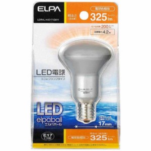 ELPA　LED電球 ミニレフ形 LEDエルパボール ホワイト [E17/電球色/レフランプ形]　LDR4L-H-E17-G611