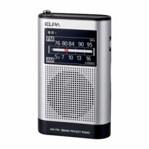 ELPA　ポータブルラジオ ワイドFM対応　ER-P66F
