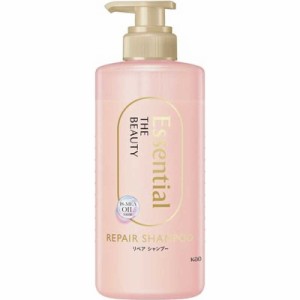 花王　Essential THE BEAUTY(エッセンシャル ザ ビューティ)髪のキメ美容 リペアシャンプー ポンプ 本体 450mL　