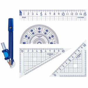 クツワ　算数定規セット コンパス付　AP04A