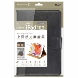 ナカバヤシ　PUレザージャケット iPad10.2inch2019用 ブラック　TBC-IP1908BK