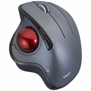 ナカバヤシ　角度可変 Bluetooth5ボタン光学式 親指トラックボール マウス 光学式 無線 ワイヤレス 5ボタン Bluetooth　MUS-TBIF182GY