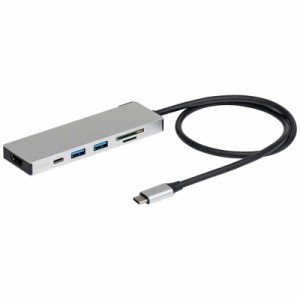 ナカバヤシ　PD対応 USBType-cアルミドッキングステーション 50cm (USB Power Delivery対応)　UDC01LSL