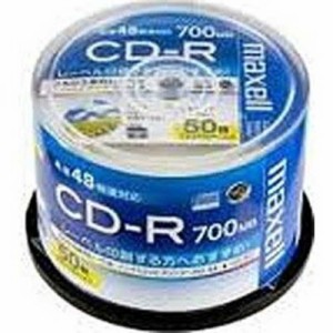 マクセル　データ用CD-R(48倍速対応/700MB)50枚スピンドルケース　CDR700S.WP.50SP