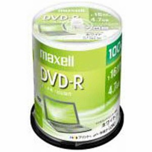 マクセル　1~16倍速対応 データ用DVD-Rメディア (4.7GB･100枚)　DR47PWE.100SP