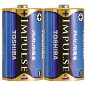 東芝　TOSHIBA　「単1形乾電池」アルカリ乾電池 「IMPULSE(インパルス)2本」　LR20H2KP