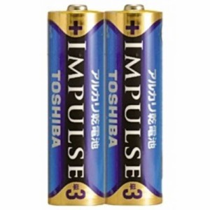 東芝　TOSHIBA　「単3形乾電池」アルカリ乾電池×2本 「IMPULSE」　LR6H 2KP