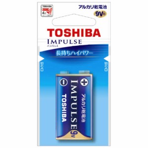 東芝　TOSHIBA　9V角形 乾電池 IMPULSE(インパルス) ［1本 /アルカリ］　6LR61HEC