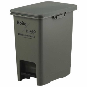 天馬　Boite e-LABO ペダルペール キャスター付き フタ付き 20L カーキ　ELB-PP20KH