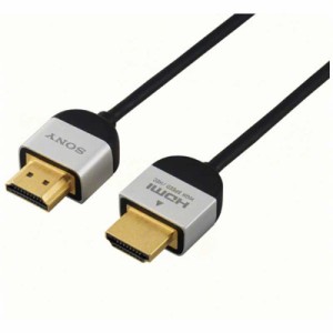 ソニー　SONY　HDMIケーブル ブラック [1m /HDMI⇔HDMI /スリムタイプ /4K対応]　DLC-HE10S