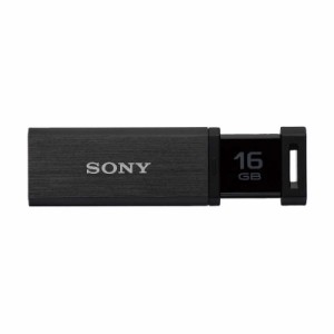 ソニー　SONY　USBメモリー｢ポケットビット｣[16GB/USB3.0/ノック式]　USM16GQX(B)(ブラック)