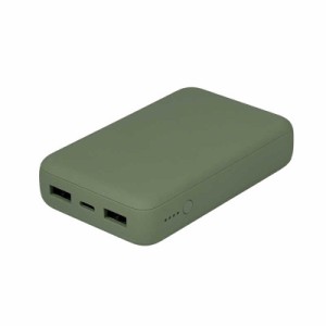 OWLTECH　モバイルバッテリー オリーブグリーン [10000mAh /3ポート /充電タイプ]　OWL-LPB10012-ROG