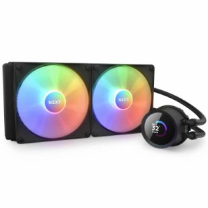 NZXT　水冷CPUクーラー KRAKEN280RGB ブラック [ 140mmRGBファンx2 / 1.54液晶ヘッド ] ブラック　RL-KR280-B1