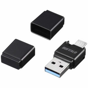 BUFFALO　カードリーダー microSD専用 ブラック (USB3.0/2.0 /スマホ対応)　BSCRM118U3BK