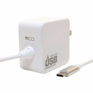 ナカバヤシ　AC ⇔ USBC充電器 ノートPC・タブレット対応 65W ［1.5m USB Power Delivery対応GaN(窒化ガリウム) 採用］ ホワイト　IPA-GC