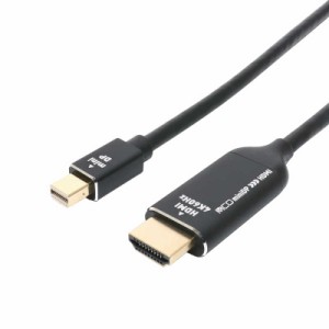 ナカバヤシ　miniDisplayPort → HDMI変換ケーブル 2m 4K60Hz対応　DPM-4KC20/BK