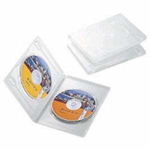 エレコム　ELECOM　DVDトールケース(2枚収納/3枚セット)「クリア」　CCD-DVD04CR