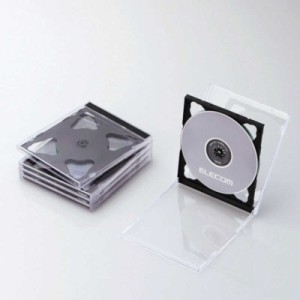 エレコム　ELECOM　CD/DVD/Blu-ray対応収納ケース(2枚収納×5セット)　CCD-JSCNW5BK