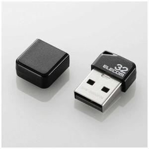 エレコム　ELECOM　USBメモリー[32GB/USB2.0/キャップ式]　MF-SU2B32GBK