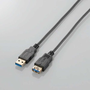 エレコム　ELECOM　1.0m USB3.0延長ケーブル 「Aオス」⇔「Aメス」　USB3-EX10BK