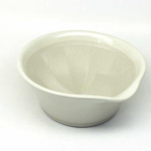 元重製陶所　離乳食にも使えるカラーすり鉢 白色　BLN0101